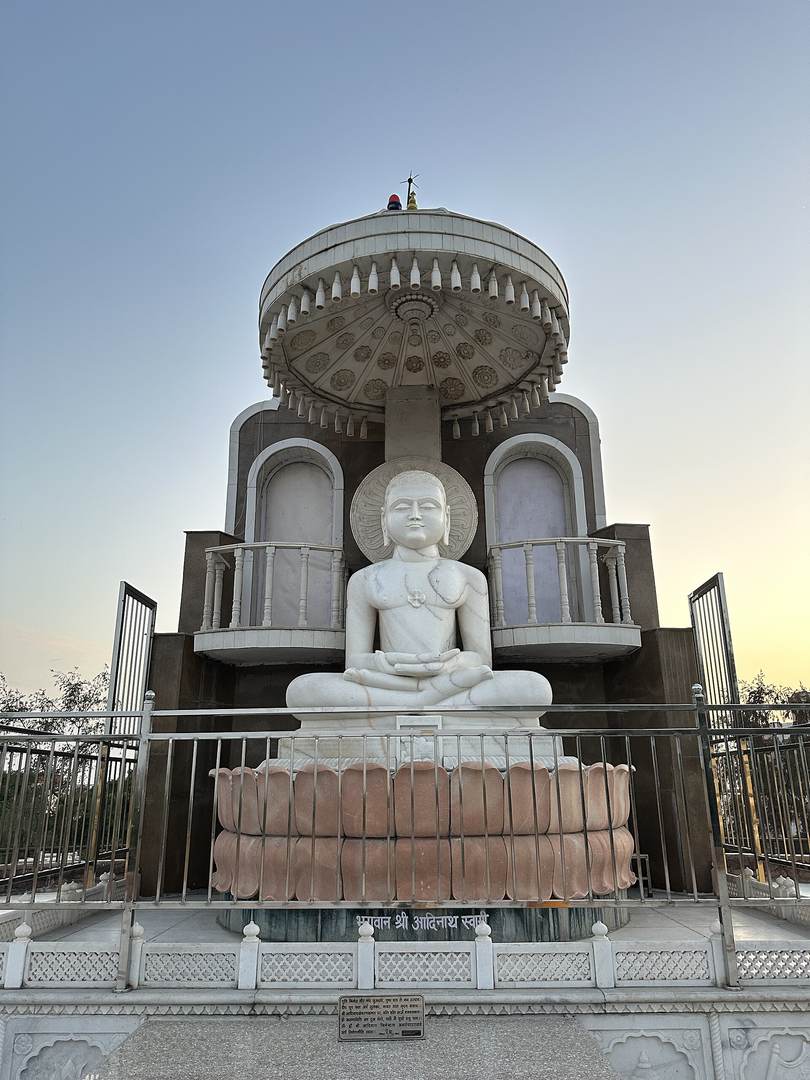 प्रतिमा · भगवान आदिनाथ, मंगलायतन, सासनी
